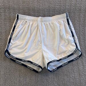 Tory Sport white with black trim track shorts size xs